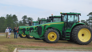 Worth County High Ag students celebrated National FFA Week by driving their tractors to school on Friday.