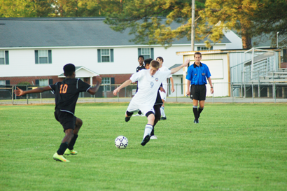 Senior Dylan Mayer scored two goals against Albany in the first round of the region tournament. He also scored the only goal against Americus last week to propel the Rams in the region championship on Thursday.