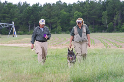 Last Thursday morning the South Georgia Search Dogs, Inc. of Waycross, a nonprofit organization, volunteered their time in bringing over six cadaver dogs to search the area surrounding where Hendrix lived.