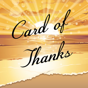 Card of Thanks