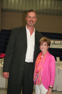 Christian Laettner and Tiftarea Academy Headmaster, Diane Womack. 