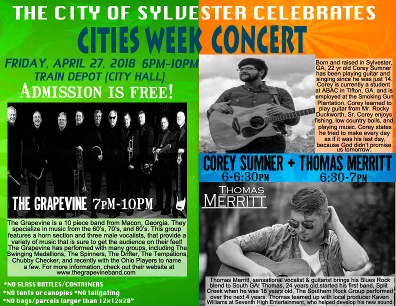 The City of Sylvester Celebrates Cities Week Concert