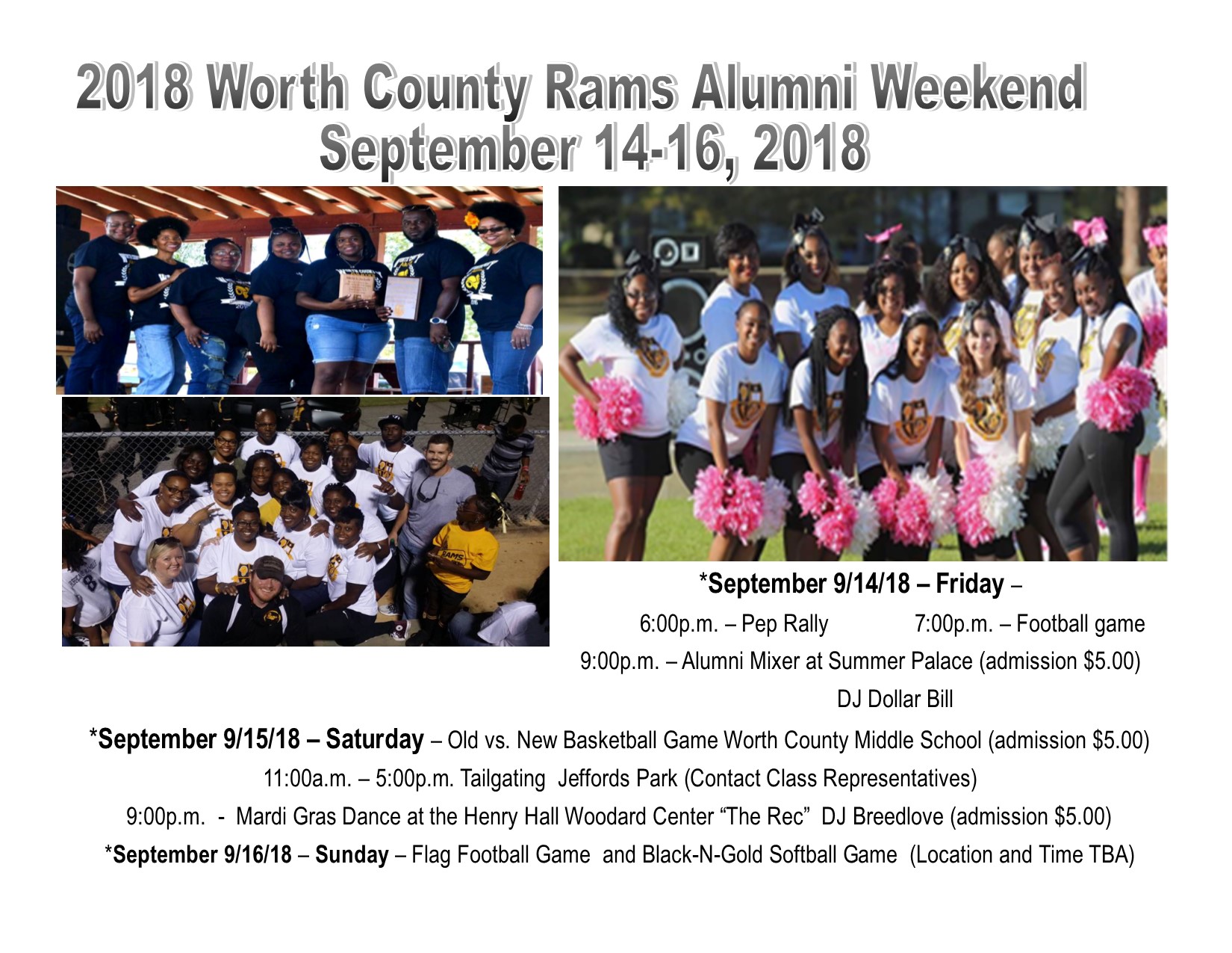 2018 Worth County Rams Alumni Weekend